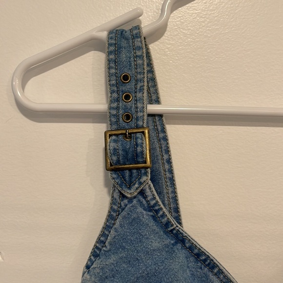 Vintage jean bodycon dress - Picture 3 of 7